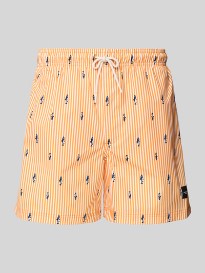 Jack & Jones Regular Fit Badeshorts mit Label-Patch Modell 'STMAUI' Hellgelb 1