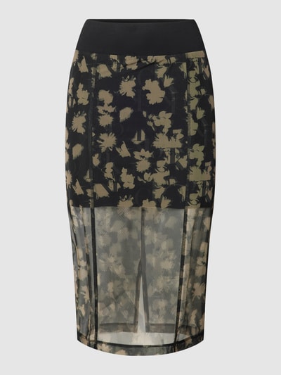 Calvin Klein Jeans Rok met all-over motief, model 'FLORAL' Zwart - 2