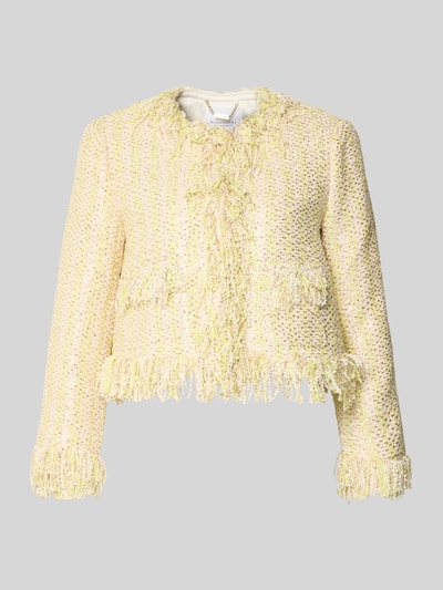 Rich & Royal Kurtka w bouclé o kroju regular fit Jasnożółty 2