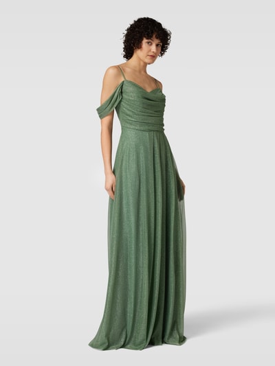 TROYDEN COLLECTION Abendkleid mit Raffungen Mint 1