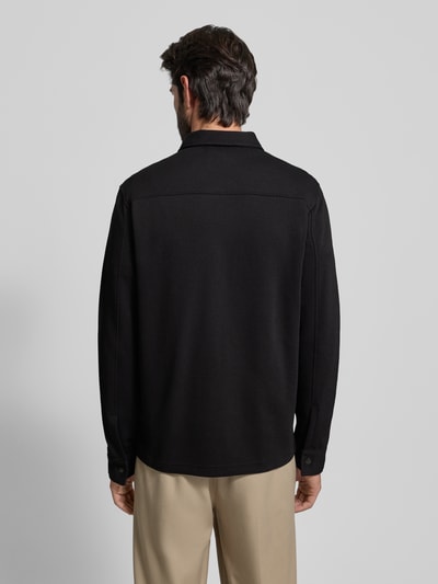 SELECTED HOMME Regular fit sweatjack van katoenmix, model 'JACKIE' Zwart - 5