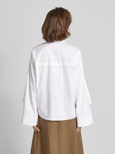 Luisa Cerano Blouse met blinde knoopsluiting Wit - 5