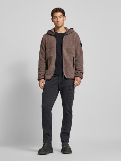 Didriksons Sherpa jacket met ritszakken, model 'BROR' Zand - 1