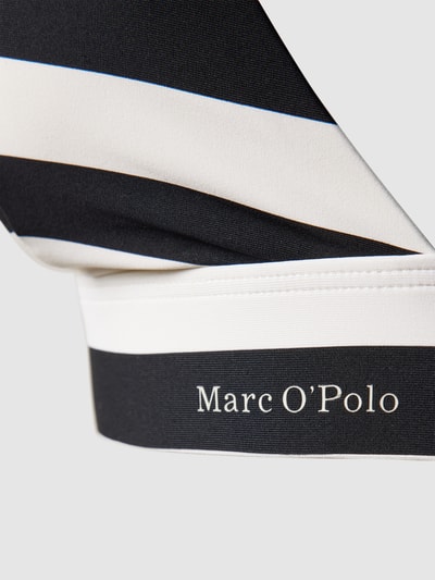 Marc O'Polo Top bikini ze wzorem w paski model ‘Classic’ Czarny 2