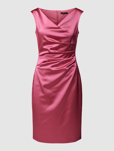 Vera Mont Knielanges Cocktailkleid mit Raffungen Rose 2