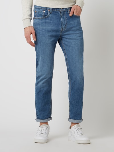 Levi's® Jeansy o kroju tapered fit z dodatkiem streczu model ‘502’ Jeansowy niebieski 4