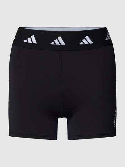 Adidas Training Korte tight fit broek met labelstitching Zwart - 2