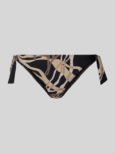 Produktfoto, Bikini-Slip im Allover-Look Modell 'Melyd' von Barts, Material-Mix mit Stretch-Anteil, Körpernahe Passform, seitliche Schnürung