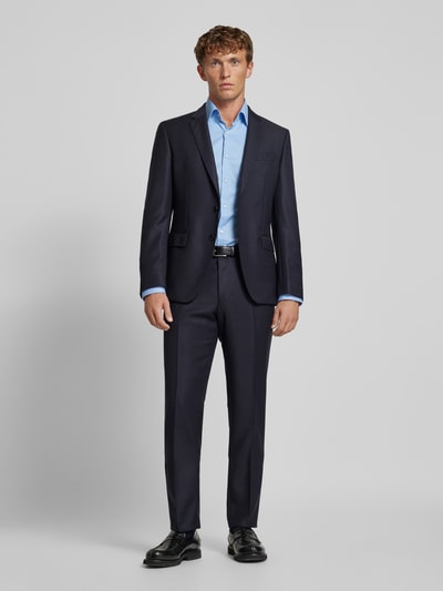 BOSS Slim fit zakelijk overhemd met kentkraag, model 'Hank' Bleu - 1