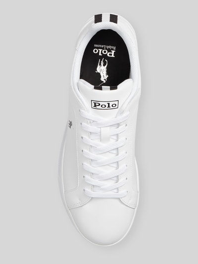 Polo Ralph Lauren Sneakersy z naturalnej skóry z detalami z logo Biały 4