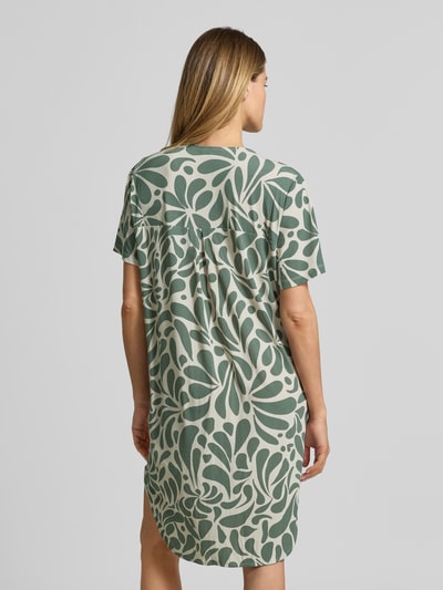 FREE/QUENT Knielanges Kleid mit V-Ausschnitt Modell 'Floy' Gruen 5