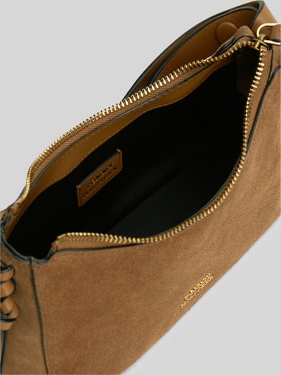 Tommy Hilfiger Henkeltasche aus echtem Rindsleder Cognac 5