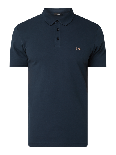 DENHAM Poloshirt mit Stretch-Anteil Modell 'Lupo' Dunkelblau 2