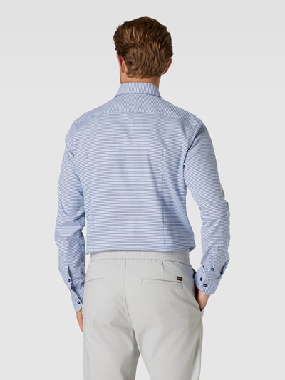 BOSS Slim Fit Business-Hemd mit Allover-Muster Bleu 5