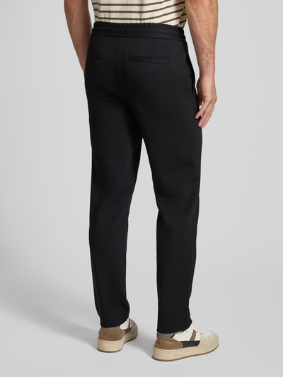 Lindbergh Stoffen broek met elastische band Zwart - 5