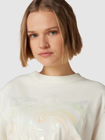 Lala Berlin Sweatshirt mit Label-Detail Sand 3