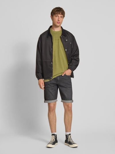 G-Star Raw T-shirt z naszywką z logo Oliwkowy 1