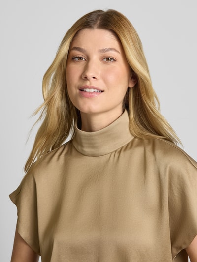Drykorn Blouseshirt met opstaande kraag, model 'ALARIA' Camel - 3