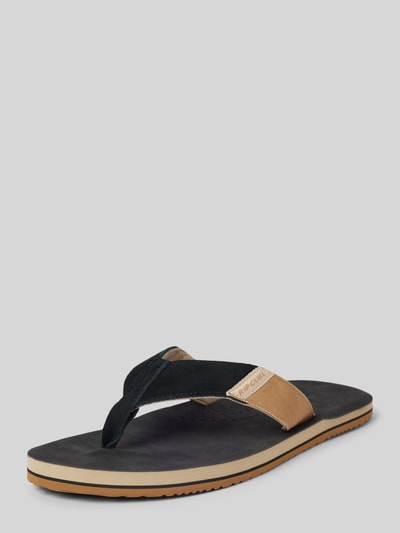 Rip Curl Teenslippers met labeldetail, model 'OXFORD' Zwart - 1