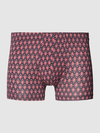 Calida Boxershort met all-over motief, model 'Swiss Cotton Select' Rood - 1