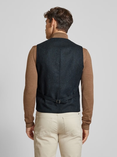 CG - Club of Gents Gilet met reverskraag, model 'Mathew' Donkerblauw - 5