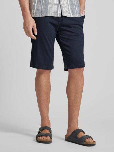 Tom Tailor Straight Leg Bermudas in unifarbenem Design Marine 4