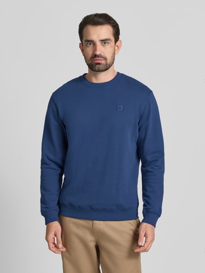 Scotch & Soda Sweatshirt mit Label-Detail Royal 4