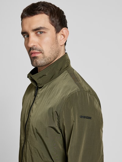 Geox Blouson met tweewegritssluiting Olijfgroen - 3