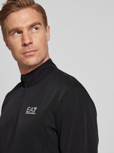 EA7 Emporio Armani Sweatshirt mit Stehkragen Modell 'VENTUS' Black 3