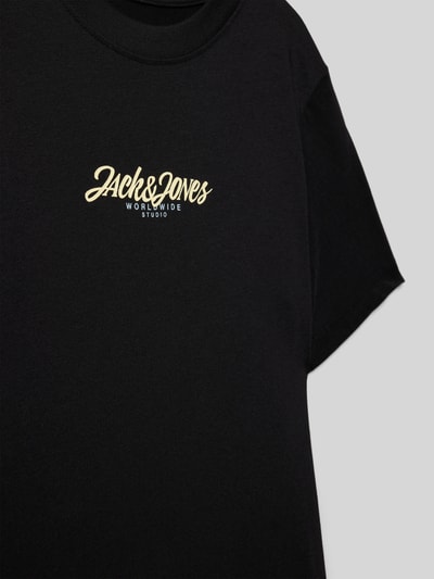 Jack & Jones T-Shirt mit Label-Print Modell 'TAVIRA' Black 2