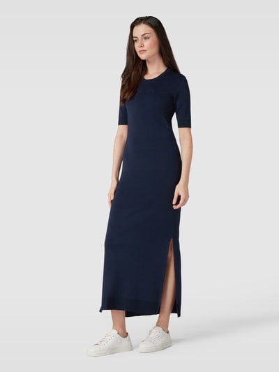 ARMANI EXCHANGE Maxi jurk met labelstitching in donkerblauw online kopen P C