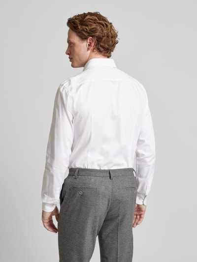 BOSS Slim fit zakelijk overhemd met extra lange mouwen, model 'Hant' Wit - 5