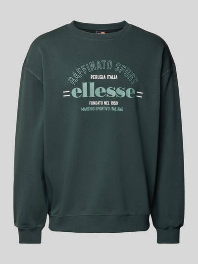 Ellesse Sweatshirt mit Label-Print Modell 'SADALI' Dunkelgruen 2