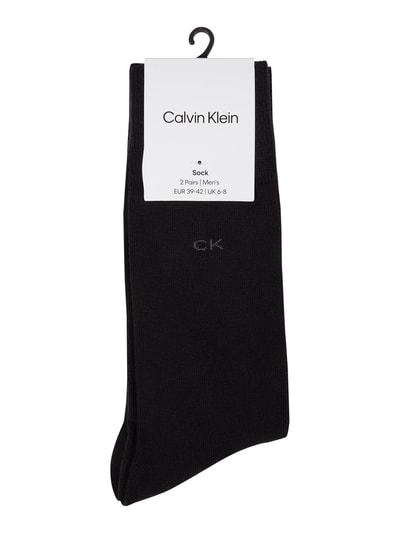 CK Calvin Klein Socken mit Stretch-Anteil im 2er-Pack Black 2