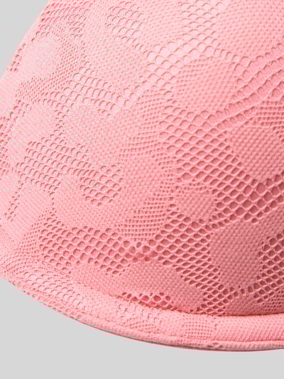 HUGO Push-up-bh met kant met motief Felroze - 2