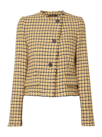 windsor. Blazer aus Tweed mit Pepita-Dessin Senf 2