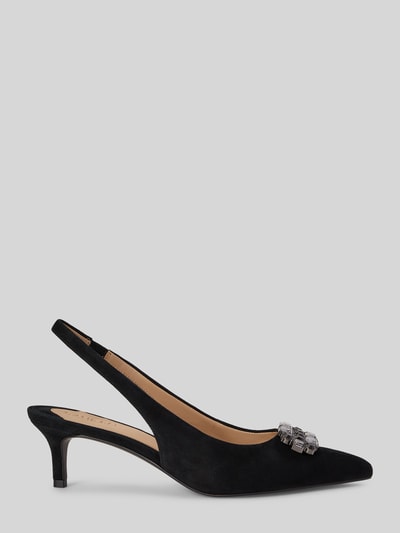 Lauren Ralph Lauren Pumps mit Strassapplikation aus Rindsnappa Black 2