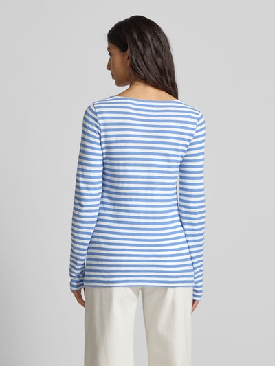 Marc O'Polo Regular Fit Langarmshirt aus reiner Baumwolle Hellblau 5