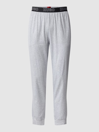 HUGO Sweatpants mit Label-Stitching Modell 'Unite' Mittelgrau Melange 2