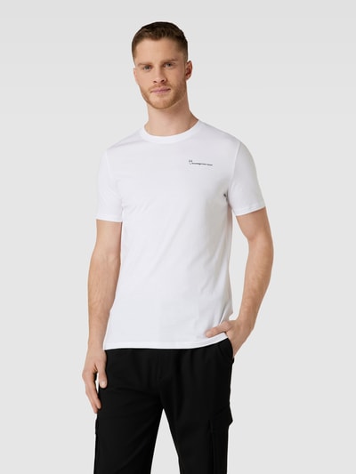 Knowledge Cotton Apparel Regular Fit T-Shirt mit Rundhalsausschnitt Offwhite 4