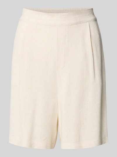 Jake*s Casual Shorts aus Viskose-Leinen-Mix mit elastischem Bund Beige 2