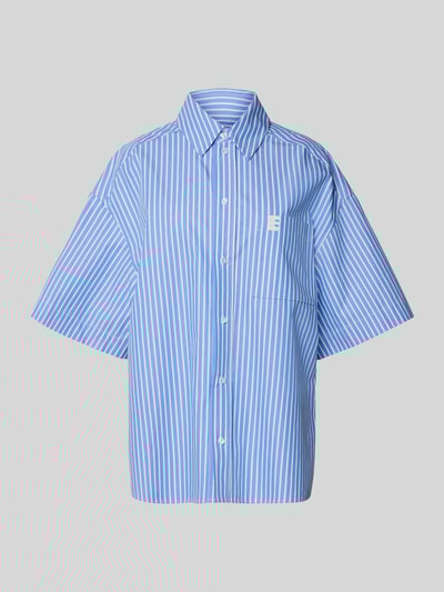 Essentiel Antwerp Oversized Hemdbluse aus reiner Baumwolle Modell 'HEMD' Hellblau 2