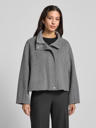 Someday Relaxed Fit Wolljacke mit Kaschmir-Anteil Modell 'VARAH PURE' Silber 4