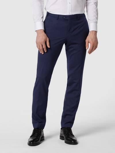 Hiltl Regular fit chino met stretch, model 'Pilo' Donkerblauw - 4