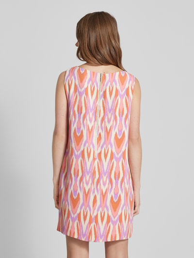 comma Mini-jurk met all-over print Felroze - 5