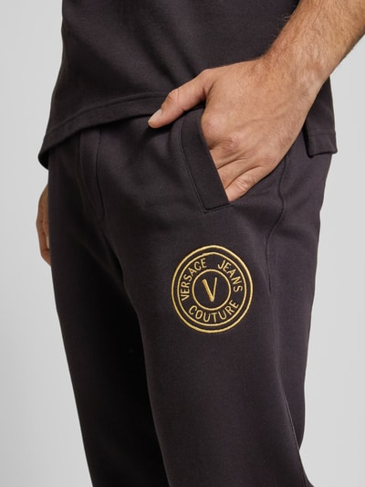 Versace Jeans Couture Sweatpants mit Label-Stitching Black 3