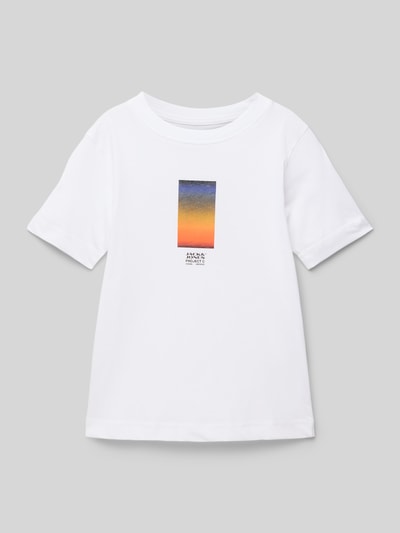 Jack & Jones T-Shirt mit Label-Print Modell 'CALMA' Weiss 1