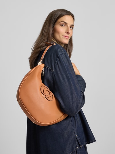 Guess Handtasche mit Label-Detail Modell 'CALEBRA HOBO SHOULDER BAG' Cognac 1