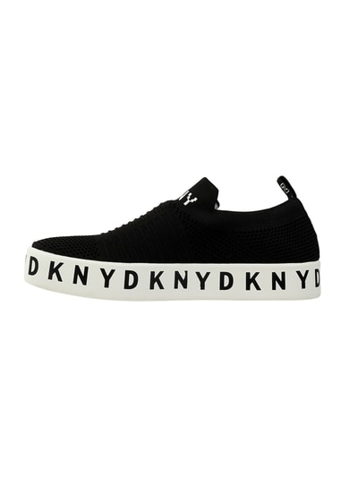 DKNY Soksneakers met gestructureerd breipatroon, model 'Brea' Zwart - 4