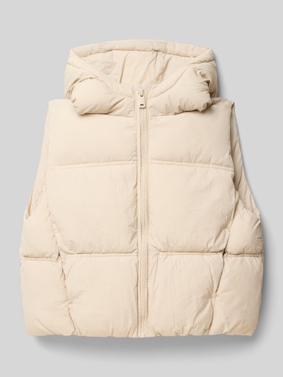 Mango Steppweste mit Kapuze Modell 'luisa' Ecru 1